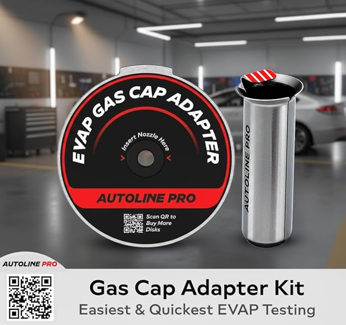 AutoLine Pro HyperSmoke™ Automotive Smoke Machine EVAP Vacuum Leak Tester | Pro Vers. w/Gauge | Adjustable Pressure - OEM Approved Smoke Fluid - Built-in Air Motor - Cone and EVAP Gas Cap Adapter