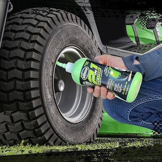 Slime 10194 2-in-1 Tire & Tube Sealant Puncture Repair Sealant, Premium, Prevent and Repair, Suitable for All Off-Highway Tires and Tubes, Non-Toxic, Eco-Friendly, 32 oz Bottle