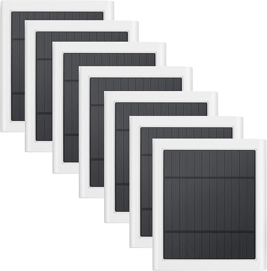 7 Pack IP65 Solar Panel for Rings Camera, 4W Solar Charger Compatible with Rings Spotlight &All-New Stick Up Outdoor Cam Battery, 10ft Long Cable with USB-C to Barrel Plug Adapter