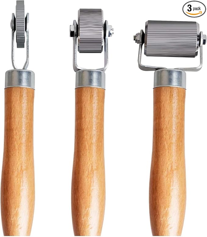 Car Sound Deadening Roller Metal Installation Tool 3 Pcs for Auto Noise Roller Car Sound Deadener Application Installation Tool Rolling Wheel Interior Accessories
