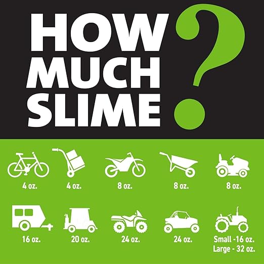 Slime 10194 2-in-1 Tire & Tube Sealant Puncture Repair Sealant, Premium, Prevent and Repair, Suitable for All Off-Highway Tires and Tubes, Non-Toxic, Eco-Friendly, 32 oz Bottle