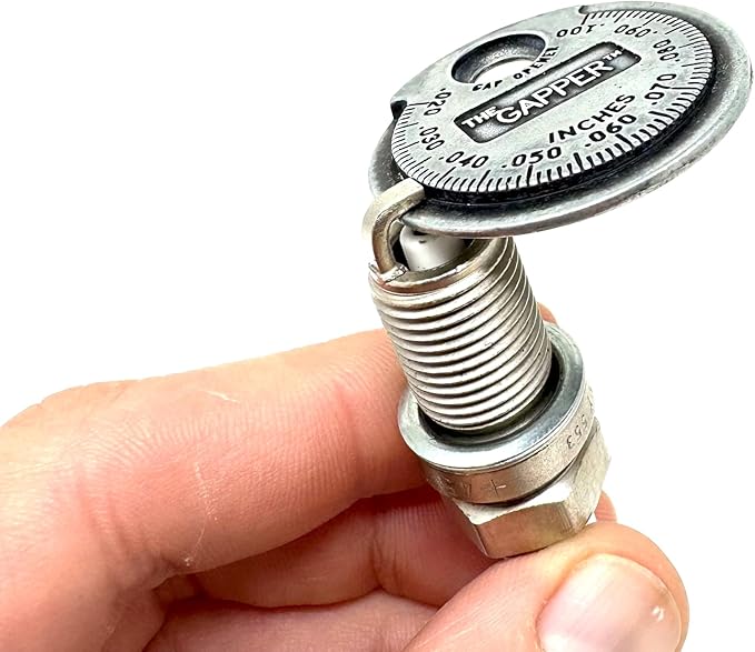 CTA Tools 3235 Spark Plug Gapper: Coin-Style Spark Plug Gap Tool, 0.020"–0.100" Measurement Range, Plated Steel, Quick-Check Reference Tool