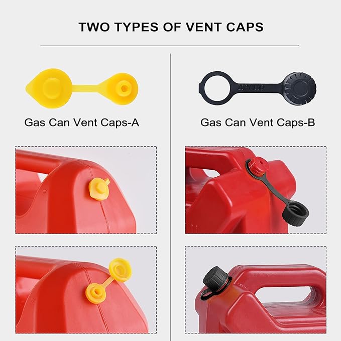 Gas Can Spout Replacement Kit, Gas Can Nozzle Replacement (3 Kit-White) All gaskets are installed and ready to use upon receipt. For 1/2/5/10 gallon gas can. Easy and convenient to use