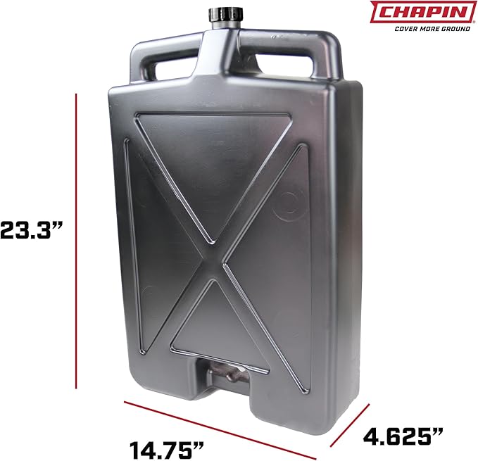 Chapin 78005 Oil Drain Pan, 12‑Quart Low‑Profile Automotive Drain Container, Recycled Polymer Construction, Large Splash‑Free Target Area & Built‑In Carry Handles for Easy Oil & Coolant Changes