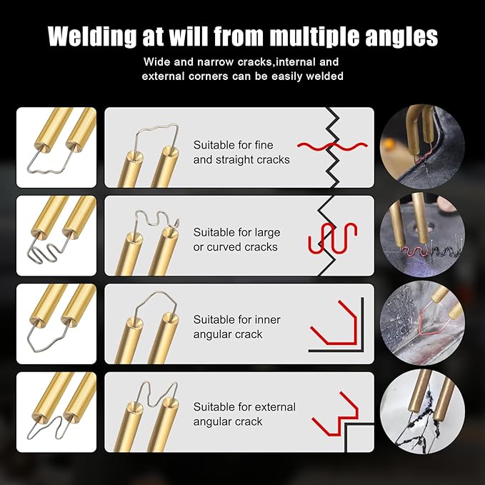 Upgraded 220W Cordless Plastic Welder, 1000PCS Staples, USB Rechargeable Cordless Car Bumper Repair Kit with 5000mAh Battery,Hot Stapler Kit, Plastic Welding Kit, Plastic Repair Kit
