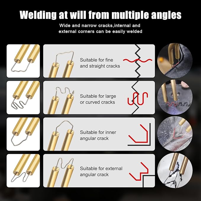 ATOLS Upgraded Plastic Welder, 1000PCS Staples, Pure Copper Transformer, Rapid Heating, Plastic Welding Kit, Hot Stapler Kit, Plastic Welder Gun Kit, Car Bumper Repair Kit, Plastic Repair Kit