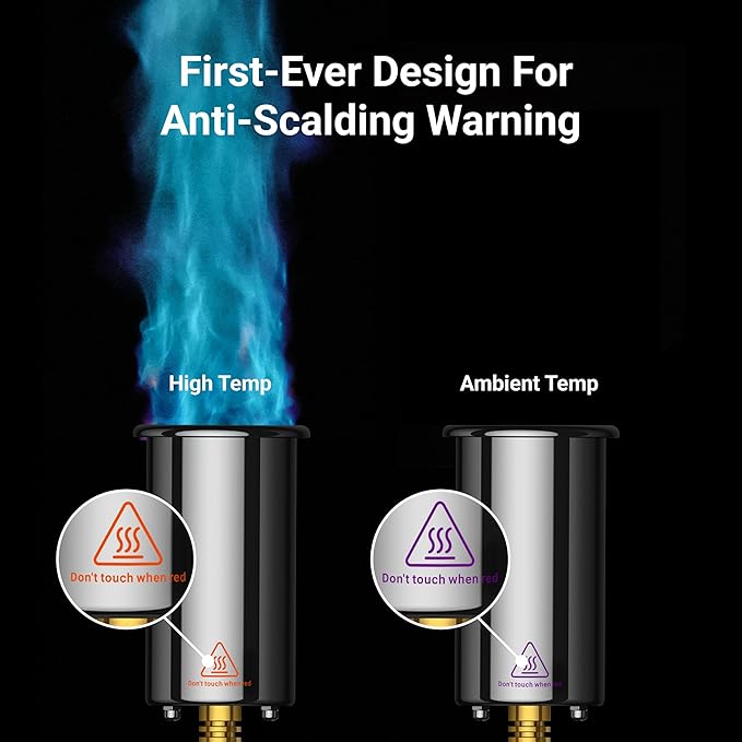 ThermoMaven Propane Torch Lighter, Cooking Torch Gun, Charcoal Lighter, Flame Thrower Adjustable Kitchen Food Torch Head, Blow Torch for Grill, Sous Vide, BBQ, Gas Welding Kit (Gas Tank Not Included)