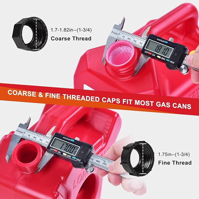 Gas Can Spout Replacement Kit, Gas Can Nozzle Replacement (5 Kit-White) All gaskets are installed and ready to use upon receipt. For 1/2/5/10 gallon gas can. Easy and convenient to use