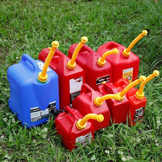 Gas Can Spout Replacement Kit, Gas Can Nozzle Replacement (3 Kit-Yellow) All gaskets are installed and ready to use upon receipt. For 1/2/5/10 gallon gas can. Easy and convenient to use