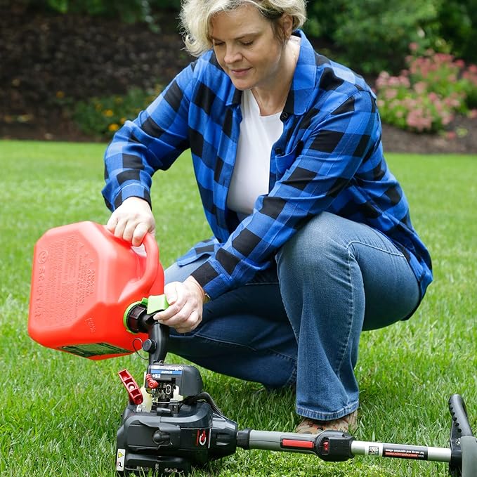 Scepter FR1G252 Fuel Container with Spill Proof Smart Control Spout with Bonus Spout Extender, Red Gas Can, 2 Gallon (Pack of 4)