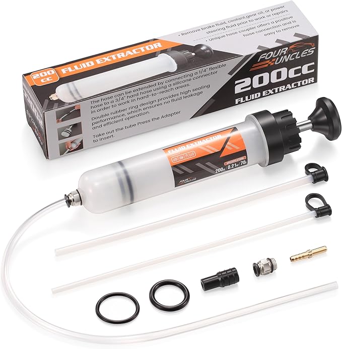 FOUR UNCLES Fluid Extractor & Filling Pump for Easy Oil Change