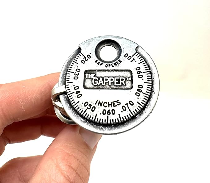 CTA Tools 3235 Spark Plug Gapper: Coin-Style Spark Plug Gap Tool, 0.020"–0.100" Measurement Range, Plated Steel, Quick-Check Reference Tool