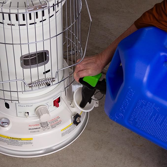 Scepter FSCK552 Fuel Container with Spill Proof SmartControl Spout, Blue Kerosene Can, 5 Gallon